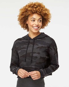 Independent Trading Co. AFX64CRP Women's Lightweight Crop Hooded Pullover