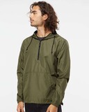Custom Independent Trading Co. EXP54LWP Lightweight Pullover Windbreaker Anorak Jacket