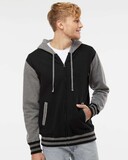 Independent Trading Co. IND45UVZ Unisex Heavyweight Varsity Zip Hood