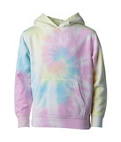 Custom Independent Trading Co. PRM1500TD Youth Midweight Tie Dye Hooded Pullover