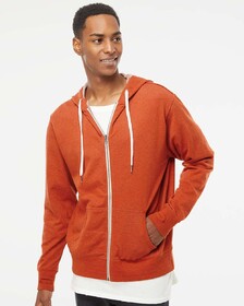 Custom Independent Trading Co. PRM90HTZ Unisex Heather French Terry Zip Hooded Sweatshirt