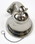 India Overseas Trading AL 1843 Chrome Finish Aluminum Ship Bell with Chain, 4"