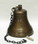 India Overseas Trading AL 1845H Antique Copper Aluminum Ship Bell with Rope, 19.5"