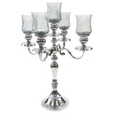 India Overseas Trading AL 22910 5-Branch Candle Holder, Aluminum, 18