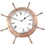India Overseas Trading AL 48250 Aluminum Ship Wheel Clock (7082), 18"