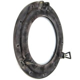 India Overseas Trading AL 48611D Antique Bronze Aluminum Porthole with Glass, 15