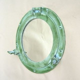 India Overseas Trading AL 4870D Light Green Aluminum Porthole with Mirror, 12