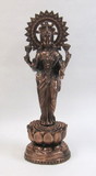 India Overseas Trading AL5005 - Aluminum Statue, Laxmi Copper Finish