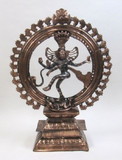 India Overseas Trading AL50282 - Aluminum Statue - NATRAJ Copper Finish
