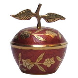 India Overseas Trading BR 10872 Painted Brass Apple Box