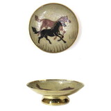 India Overseas Trading BR 1475A Brass Bowl, Horse Enameled