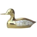 India Overseas Trading BR 15552 Brass Duck Mother Of Pearl, C BX