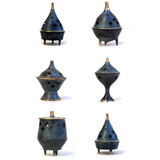 India Overseas Trading BR 1601A Brass Incense Cone Burner Set