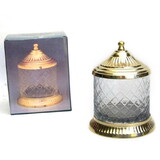 India Overseas Trading BR 16803 Brass Glass Jar 6x3