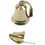 India Overseas Trading BR 1844A Gold Finish Brass Ship Bell with Chain, 4"