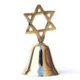 India Overseas Trading BR 1850 Brass Bell, Star of David