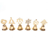 India Overseas Trading BR 18521 Solid Brass Christmas Bell Set 6