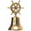India Overseas Trading BR 1876 Brass Bell, Ship Wheel