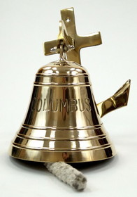 India Overseas Trading BR1880A Brass &quot;COLUMBUS&quot; Anchor Bell