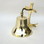 India Overseas Trading BR 1880 Gold Finish Brass Wall Anchor Ship Bell with Rope, 6.5"
