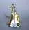 India Overseas Trading BR 1881 Gold Finish Brass Ship Bell with Rope, 11"