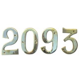 India Overseas Trading BR 2008 Solid Brass House Numbers
