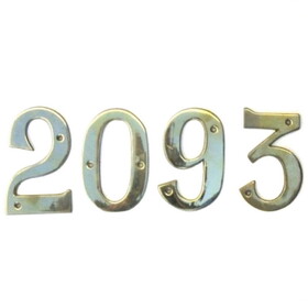 India Overseas Trading BR 2008 Solid Brass House Numbers