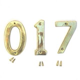 India Overseas Trading BR 2009 Solid Brass House Numbers 3