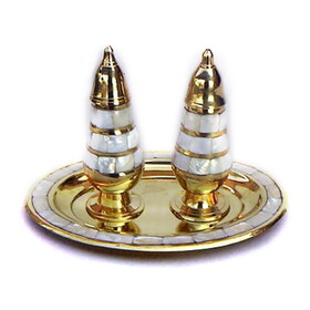 India Overseas Trading BR 2016 Salt & Pepper Set 3 Mother of Pearl C BX
