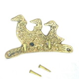 India Overseas Trading BR 20246 Three Swan Key Holder, Brass