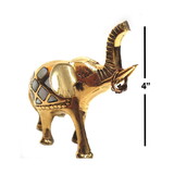 India Overseas Trading BR 20955 Brass Elephant MOP Ring Holder