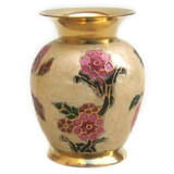 India Overseas Trading BR 21613 Solid Brass Vase, Enamel