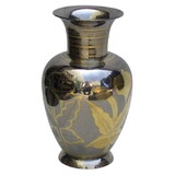 India Overseas Trading BR 2198 Vase, Oxidized Black