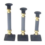 India Overseas Trading BR 2219 Roman Candle Holder Set 3