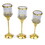India Overseas Trading BR 22282 Candle Holder, Set Of Three, Tulip, Price/Set of 3