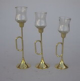 India Overseas Trading BR 22321 Candle Holder, X-Mas Trumpets, Set C BX