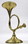India Overseas Trading BR 2233 French Horn Candle Holder on Base, 12"