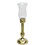 India Overseas Trading BR 2245 Brass Candle Holder w Glass Chimney