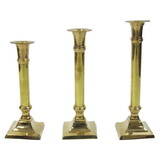 India Overseas Trading BR 22772 Brass Candlestick Holders, set of 3