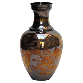 India Overseas Trading BR 2333 Peacock Vase, Brass 10"