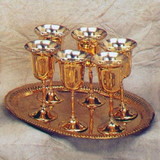 India Overseas Trading BR2624 Brass Goblet Service Set
