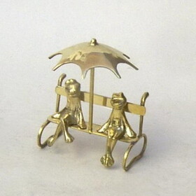 India Overseas Trading BR 2846 Brass Frogs
