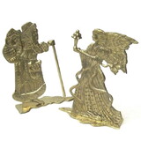 India Overseas Trading BR 3130 Brass Santa And Angle Set