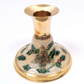 India Overseas Trading BR 31322 Brass Christmas Candle Holder