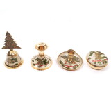 India Overseas Trading BR 31323 Brass Christmas Assortment Set of 4