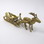 India Overseas Trading BR 3135 Brass Reindeer With Sleigh, SM.