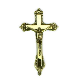 India Overseas Trading BR 3601 Solid Brass Jesus On Cross