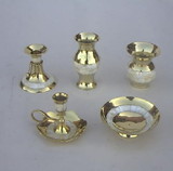 India Overseas Trading BR4426 Brass Gift Set, Mother Of Pearl