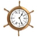India Overseas Trading BR 48270 Brass Ship Wheel Clock (7082), 11