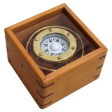 India Overseas Trading BR 48402A Gimbal Compass Wood with Glass Box